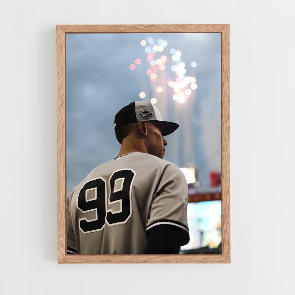 Poster Feux d'Artifice au Home Run – affiche Baseball (vue 4)